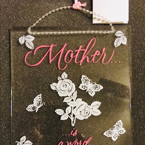 🥰🌺 Mother’s Day 💐💝 🎁💗 Glass Sentiment Plaque - Picture 2 of 6
